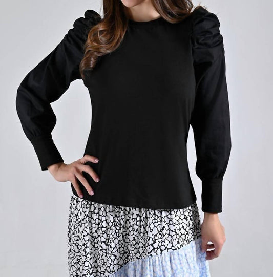 Round Neck Long Sleeve Top