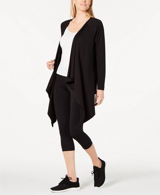 Ideology Women's Split Back Wrap in Deep Black