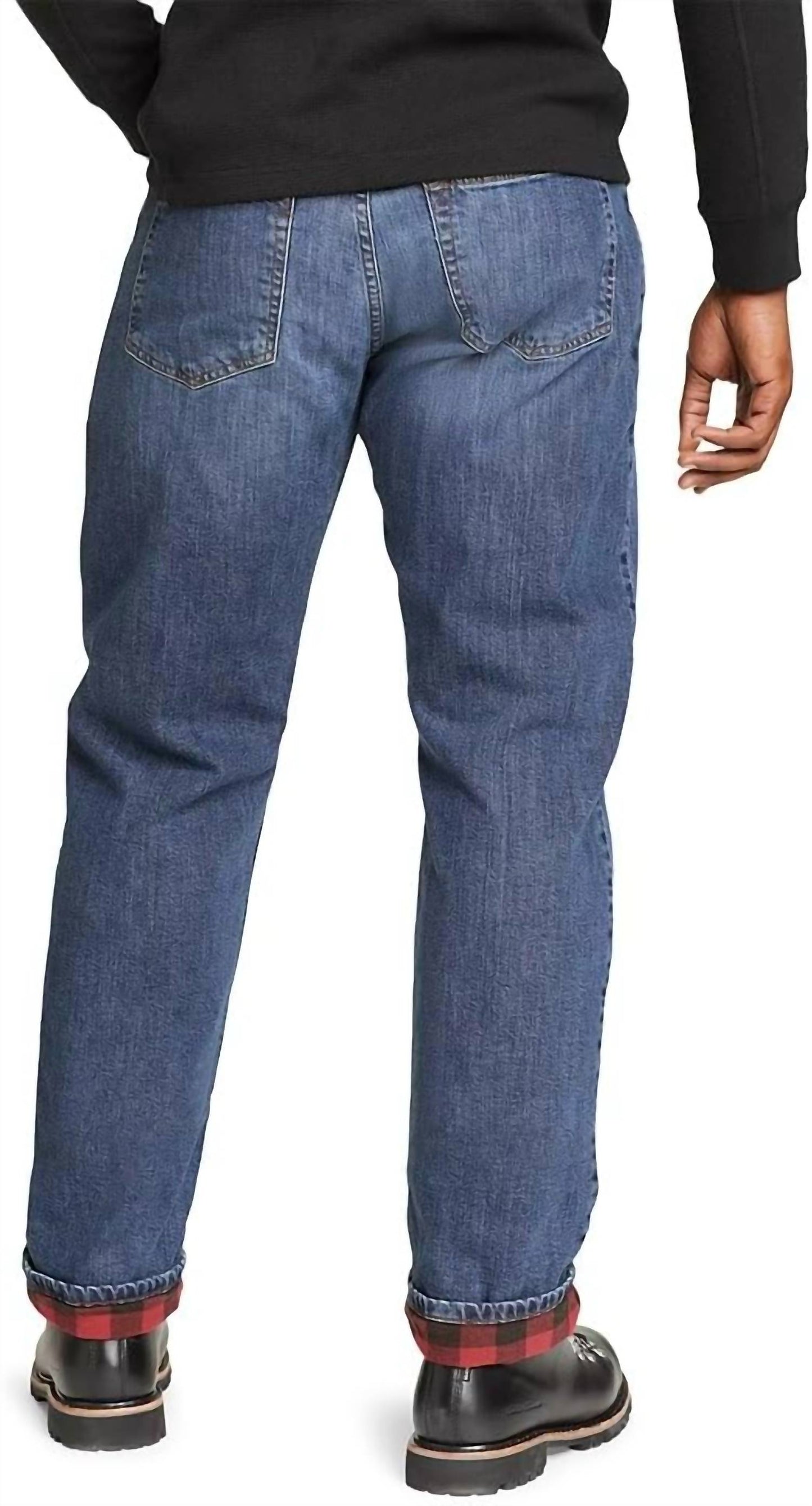 H2low Flex Flannel Lined Straight Leg Jeans