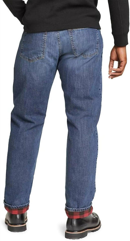 H2low Flex Flannel Lined Straight Leg Jeans