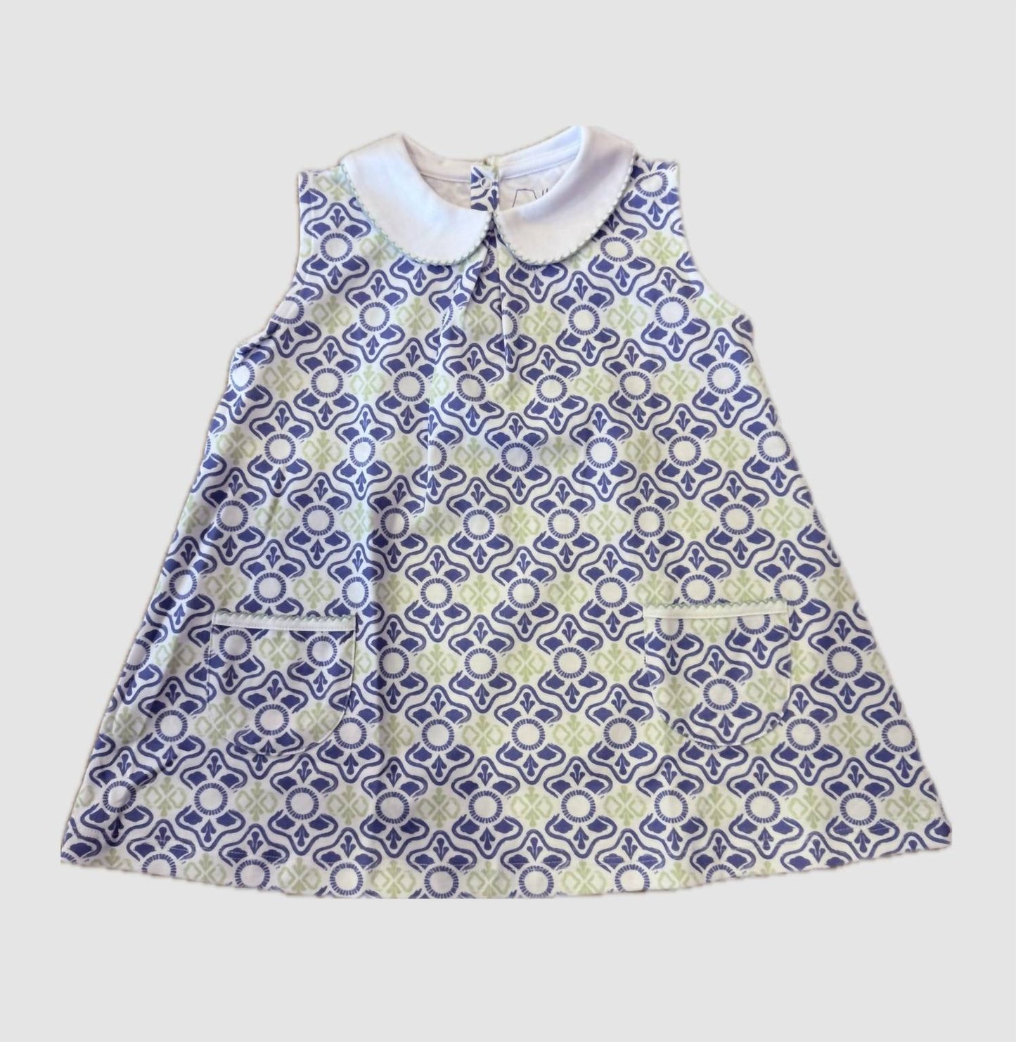 Girls Sleeveless Pocket Twirl Dress