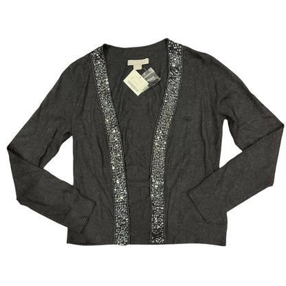 Women's Beaded Trim Cashmere Cardigan