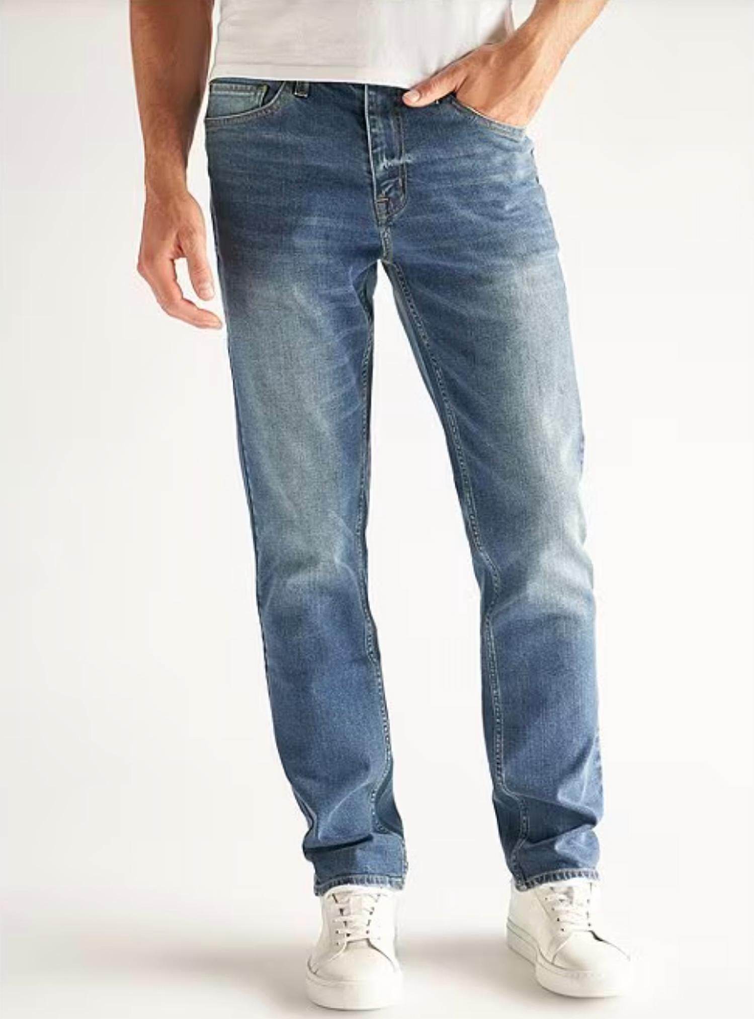 DEVIL-DOG - Slim Straight Stretch Denim Jeans - Rack Hunt -