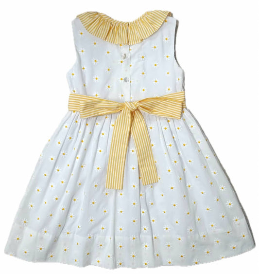 Girl's Daisies Embroidered Dress