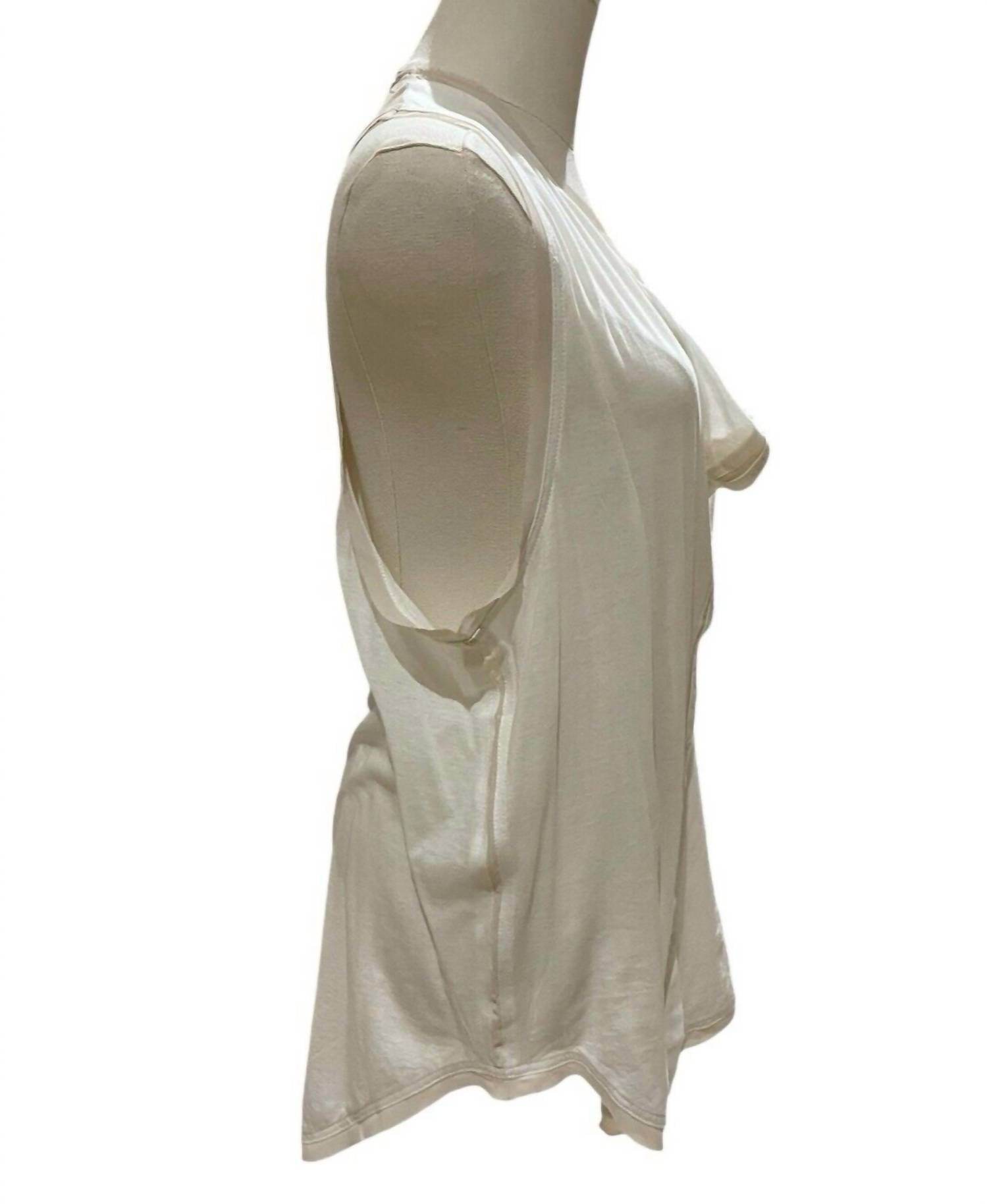 MM Couture - Women's Cotton Oversized Slouch Chiffon Trim Tank Top - Rack Hunt -