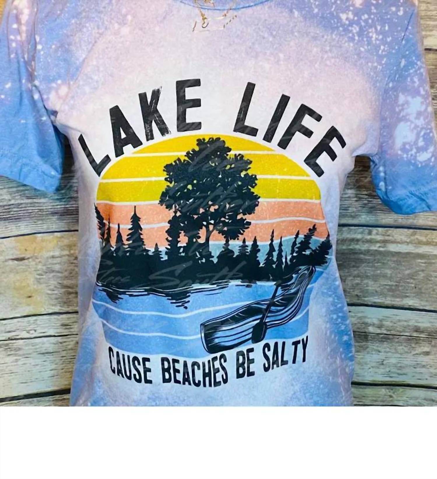 The Southern Yankee Clothing Co. - Unisex Lake Life Bleached Tee - Rack Hunt