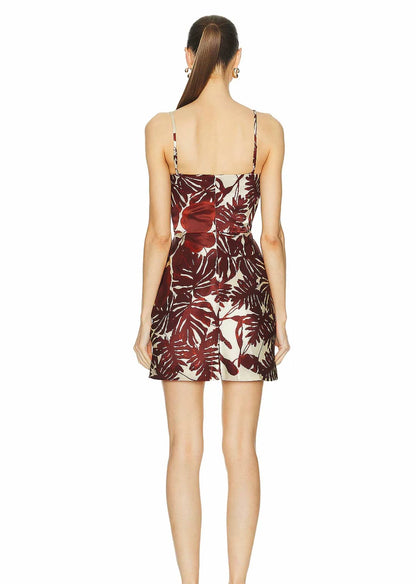 Haley Cowl Draped Mini Dress