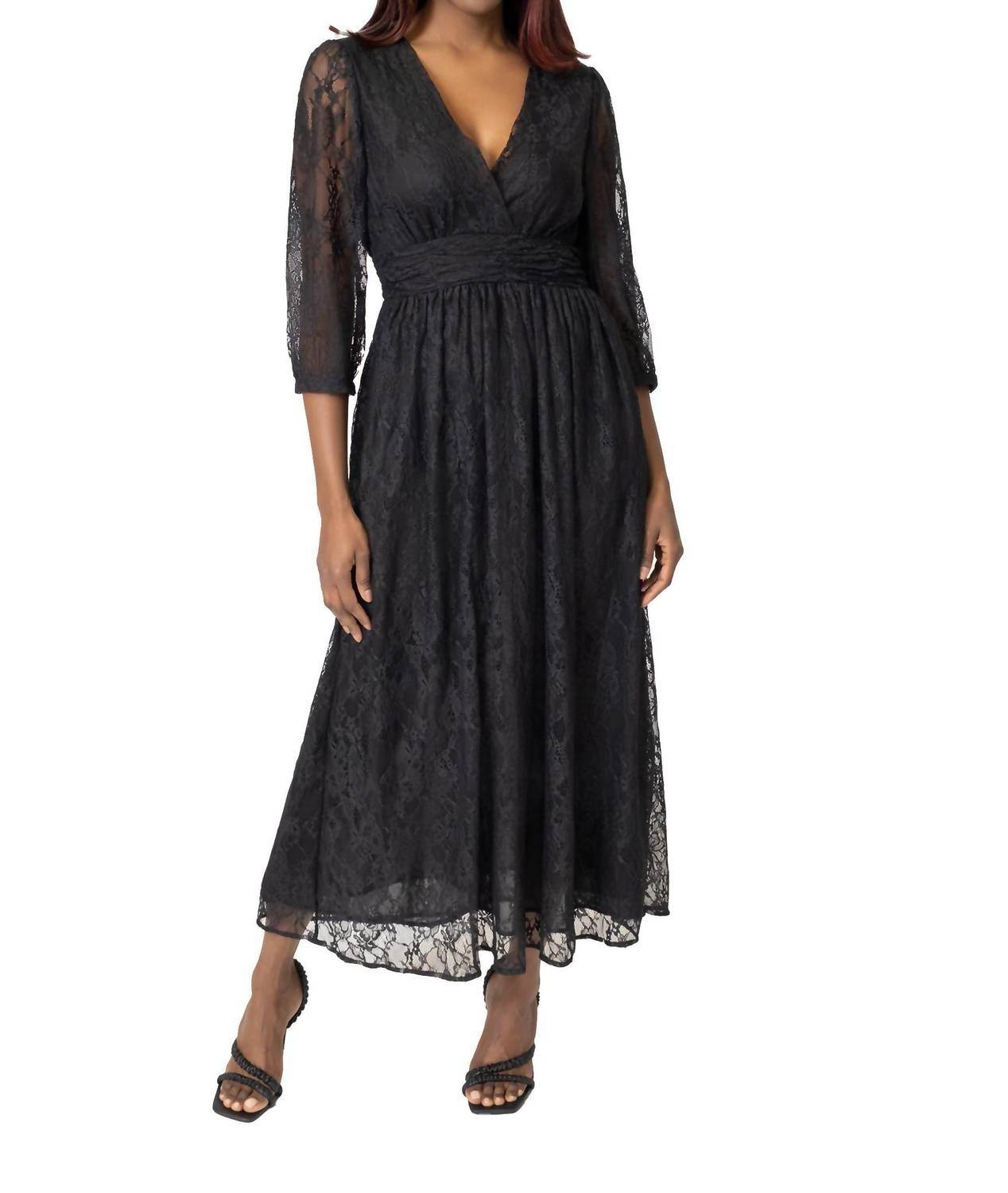 Area Stars - Bette V-neck Midi Dress - Rack Hunt -