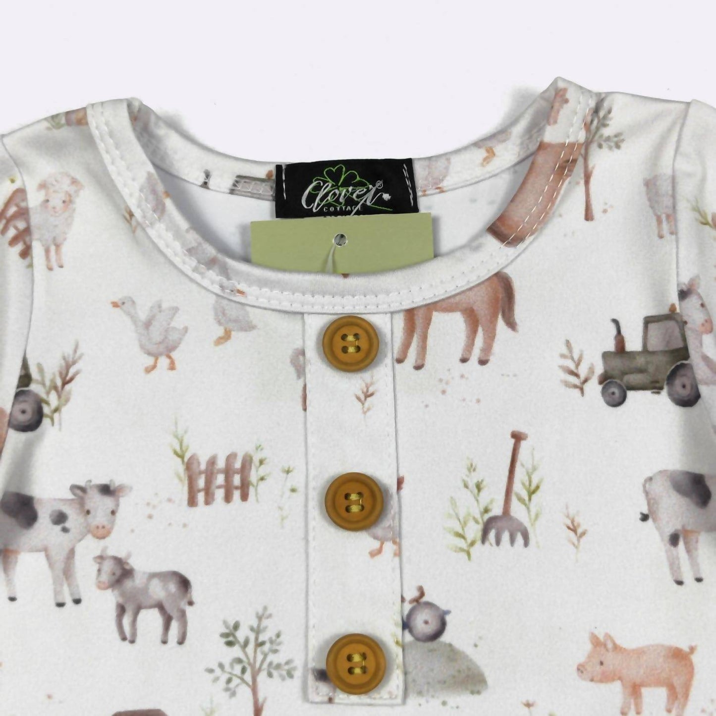 Kid's Mini Farm Knotted Gown