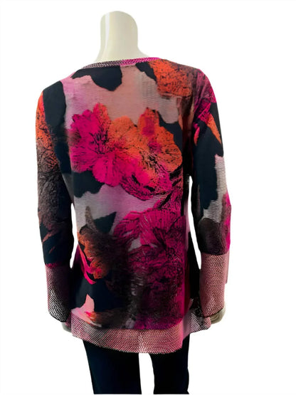 Variations - Women'ssunset Floral Burnout Top - Rack Hunt