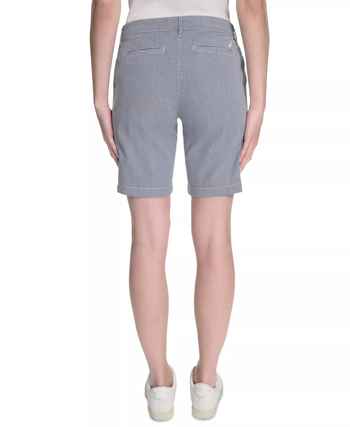 Striped Riviera Mid-rise Shorts