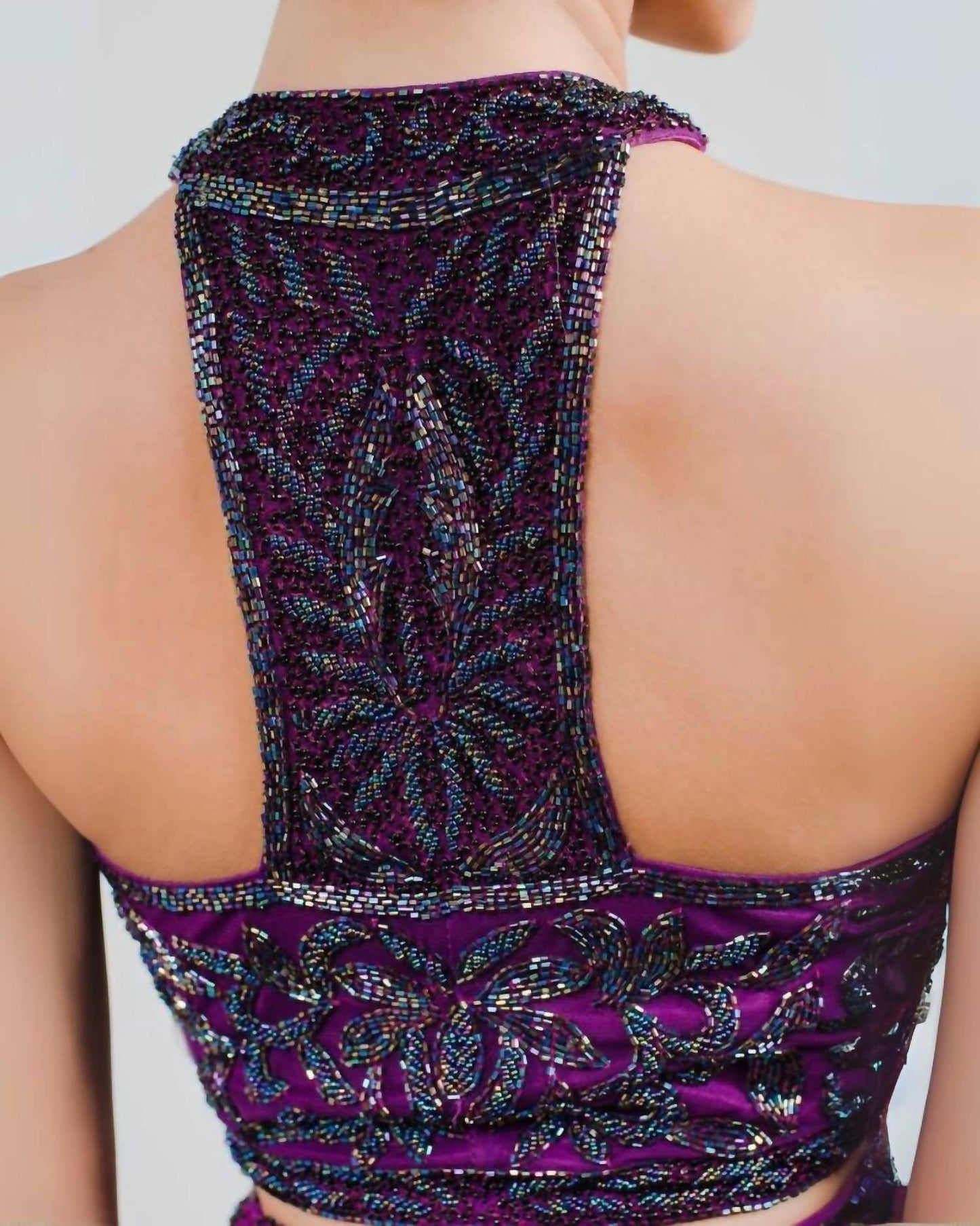 Zasa Chic - Embellished Crop Top Two Piece Gown - Rack Hunt -