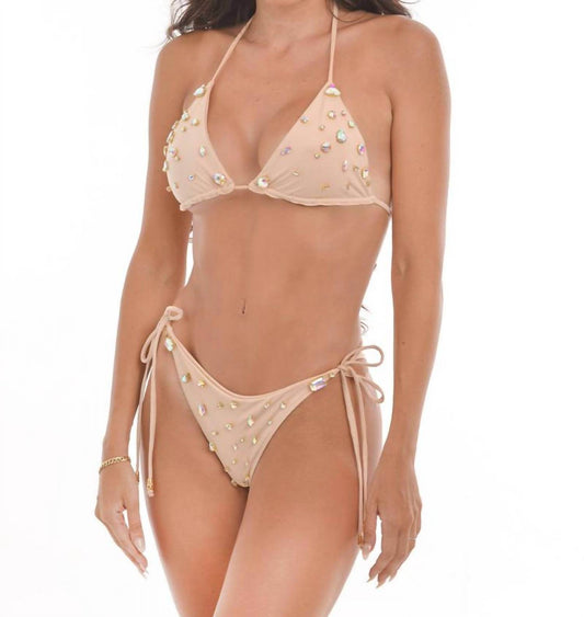 Steffany Milano - Sequined Swimsuit with Chains and Embellishments - Rack Hunt -