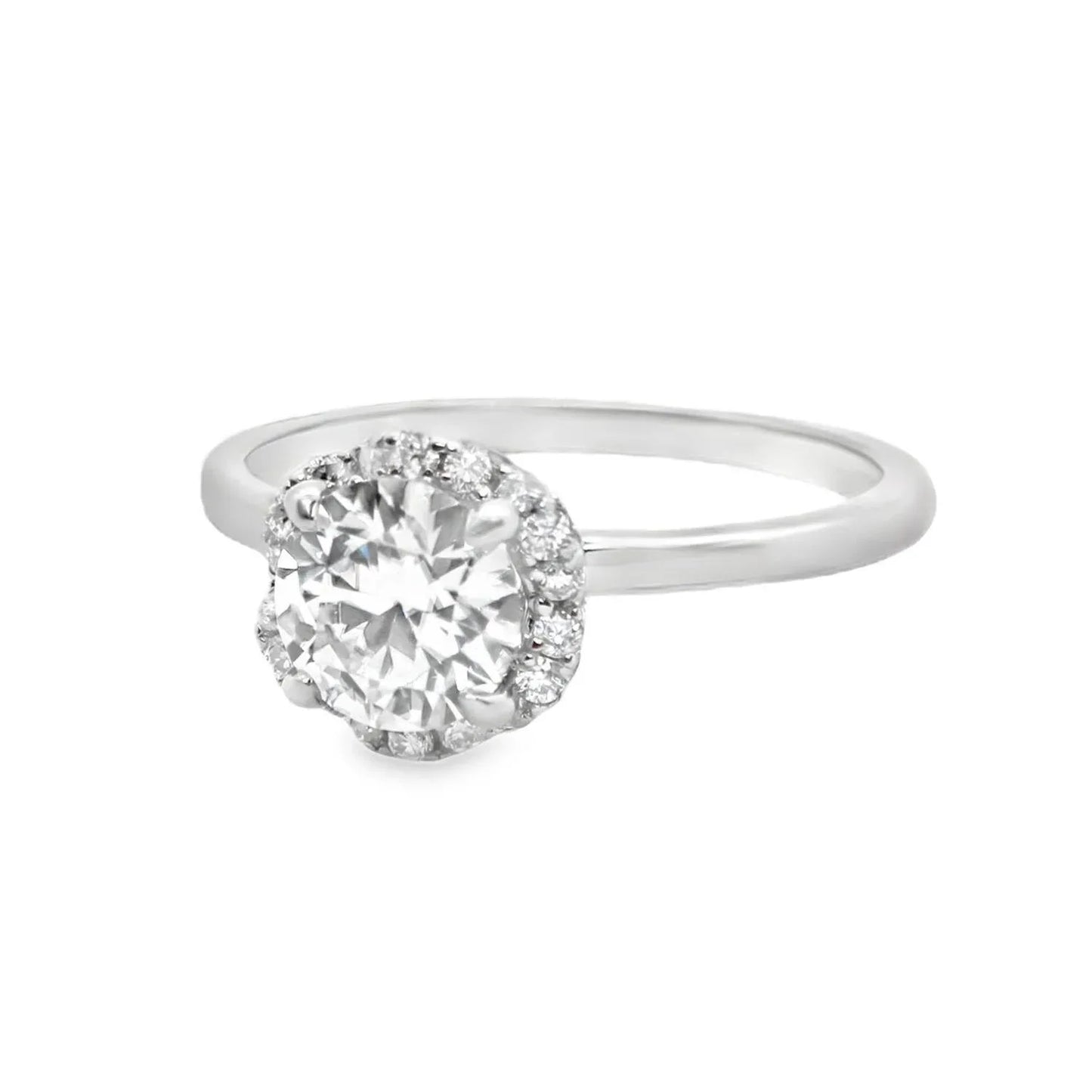 Allyanna Gifts - Women's Moissanite Halo Flower Ring - Rack Hunt