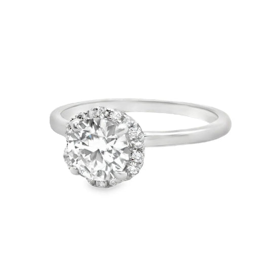 Allyanna Gifts - Women's Moissanite Halo Flower Ring - Rack Hunt