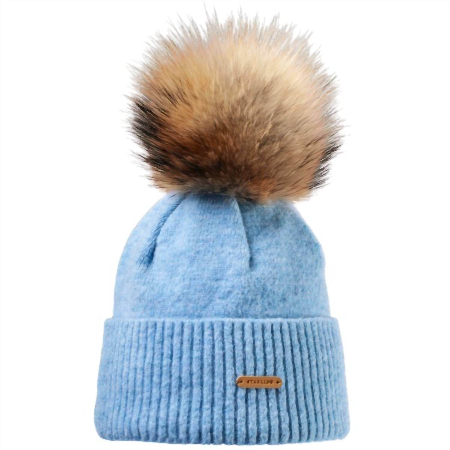 Starling Hats - Women's Tristano Faux Fur Pom Beanie Hat - Rack Hunt -