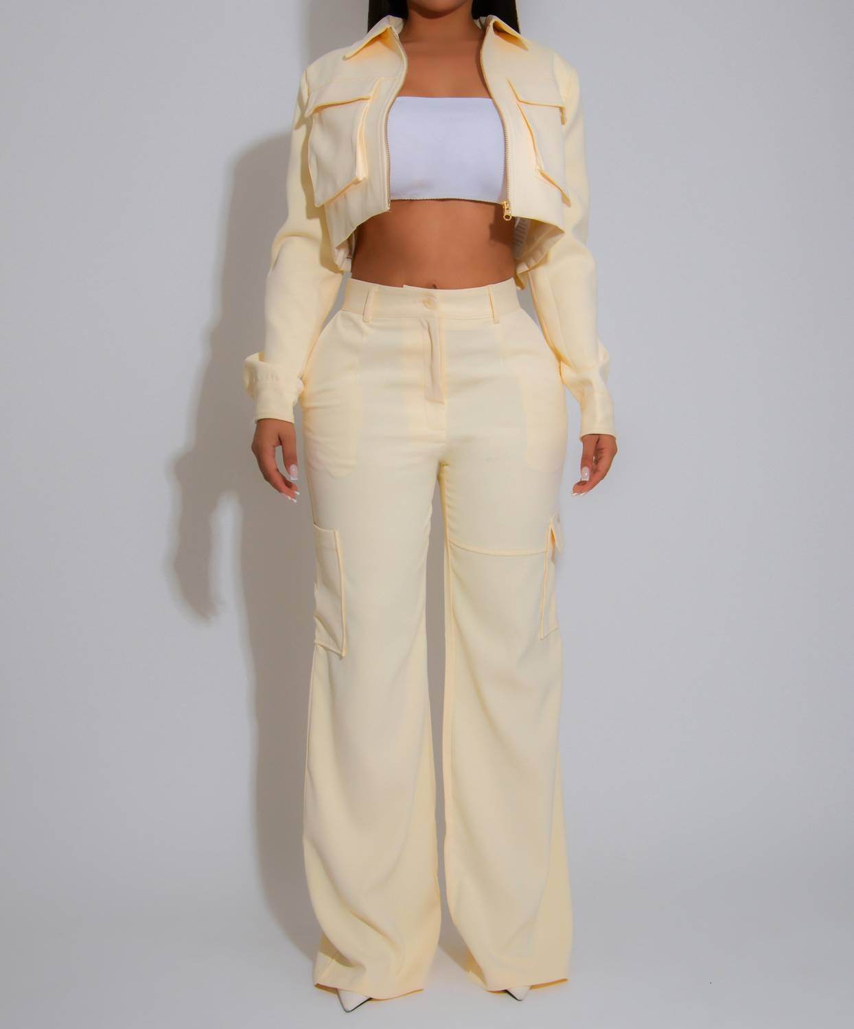 Diva - Luxe Utility Cargo Pant Set - Rack Hunt -