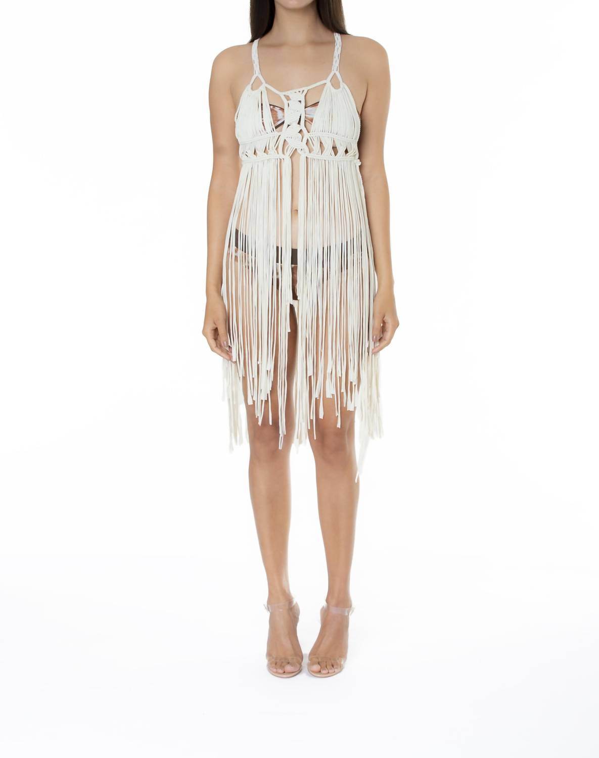 NHall Resortwear - Bella Macrame Cover Up - Rack Hunt -
