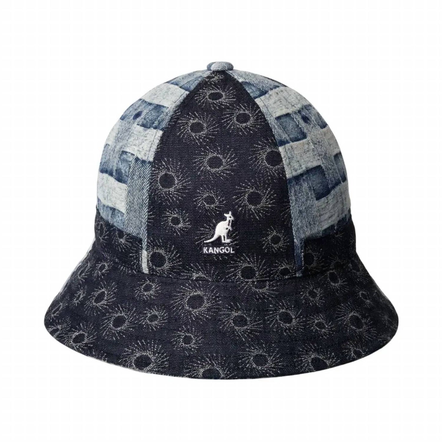 Women's Patchwork Denim Mash Up Casual Bucket Hat