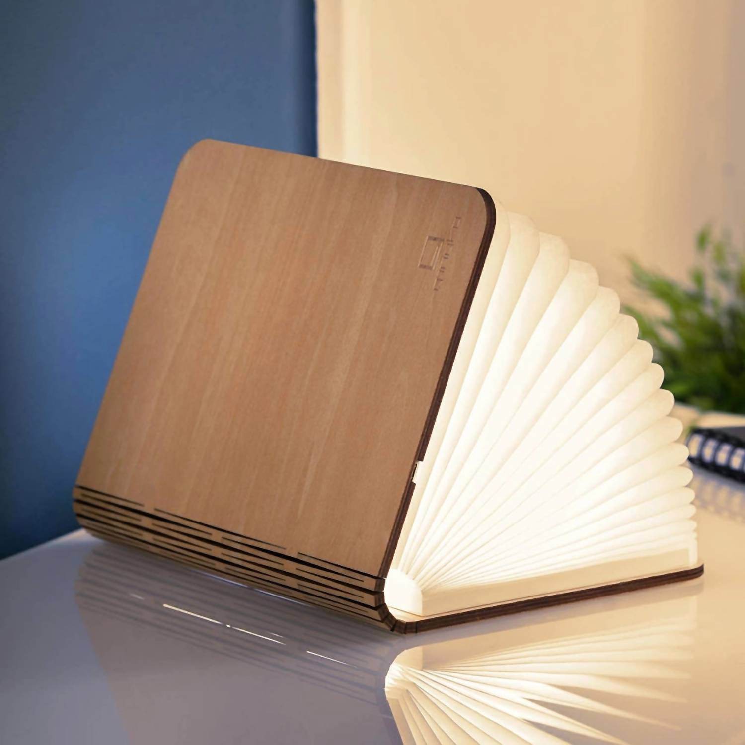 Gingko Design - Natural Wood Smart Book Light - Rack Hunt