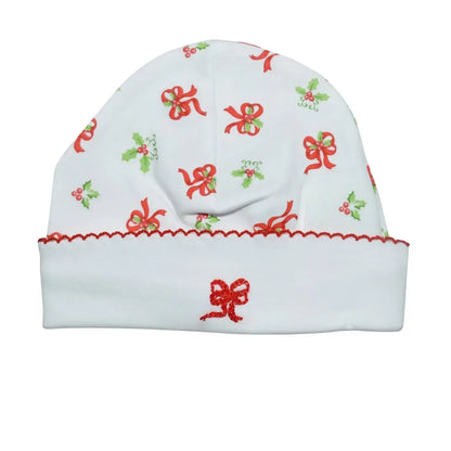 Baby Threads - Baby Girls Holly & Bows Cap - Rack Hunt