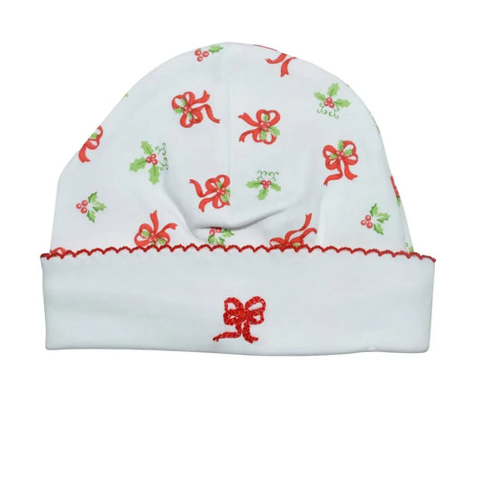 Baby Threads - Baby Girls Holly & Bows Cap - Rack Hunt