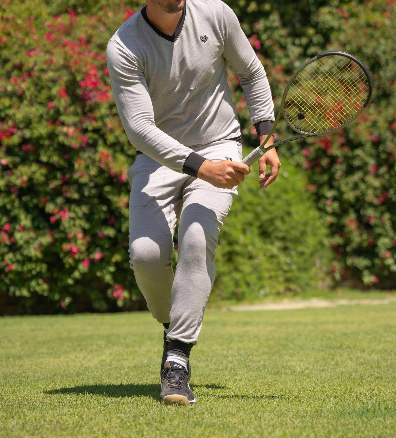 Love Love Tennis - French Terry Long Sleeve Tee - Rack Hunt