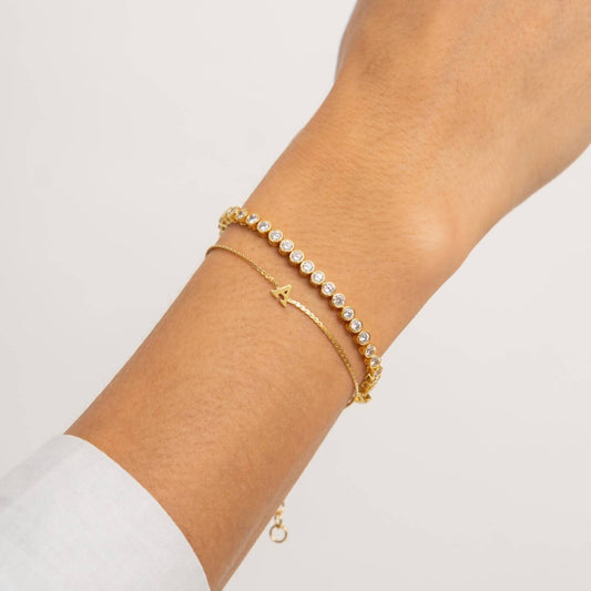 Women's Dainty Initial Bracelet