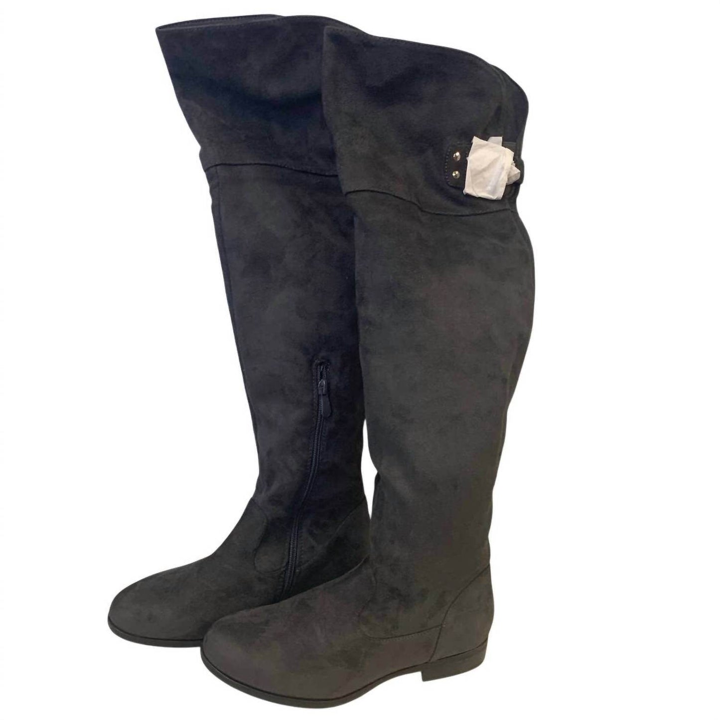 Dream Pairs - Women's Faux Suede Knee High Low Heel Fashion Boots - Rack Hunt -