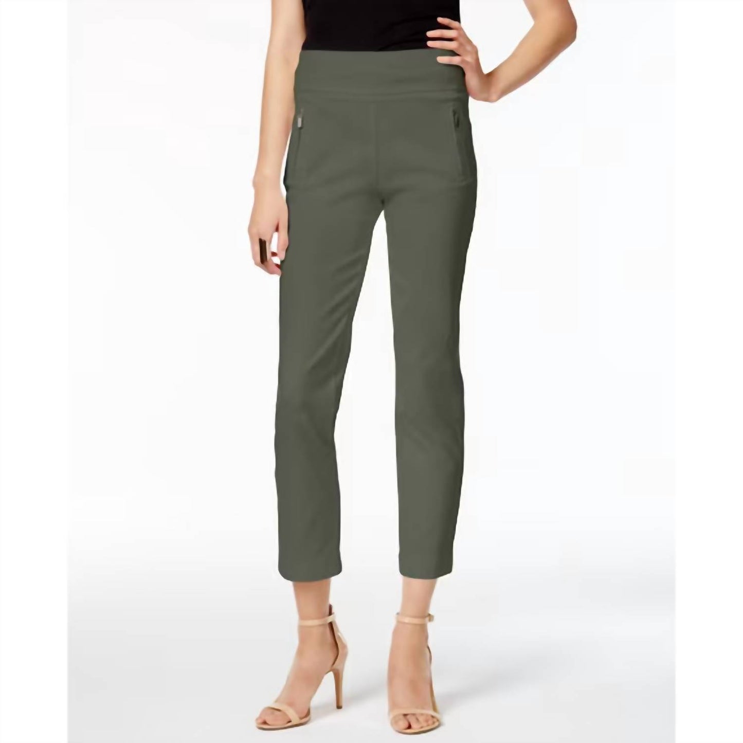 Cropped Straight Leg Pants