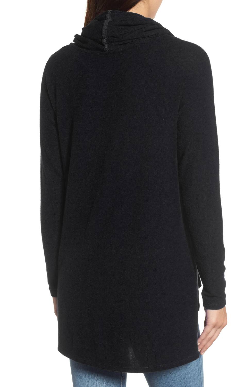 Convertible Neckline Cozy Fleece Tunic