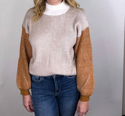 Color Block Knit Sweater