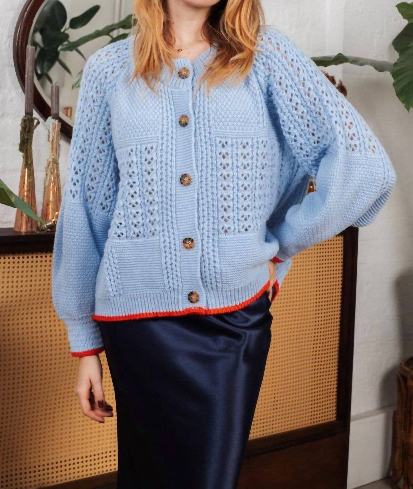 Brigit Pointelle Cardigan