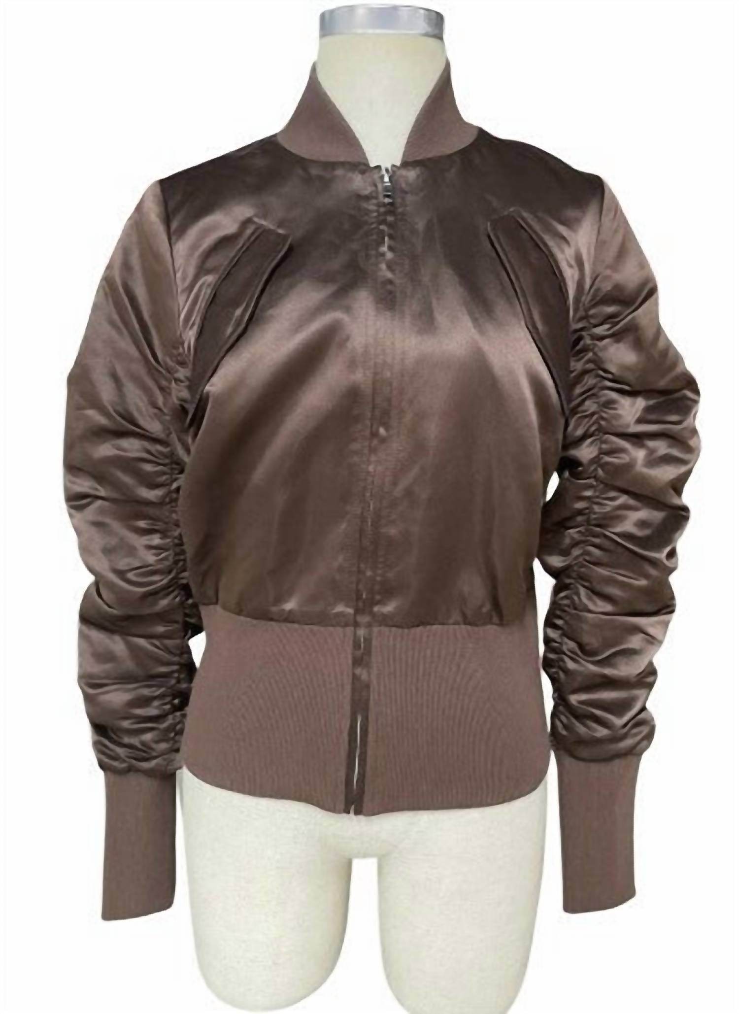 Rossario George - Women's Aviatrix Bomber Jacket - Rack Hunt -