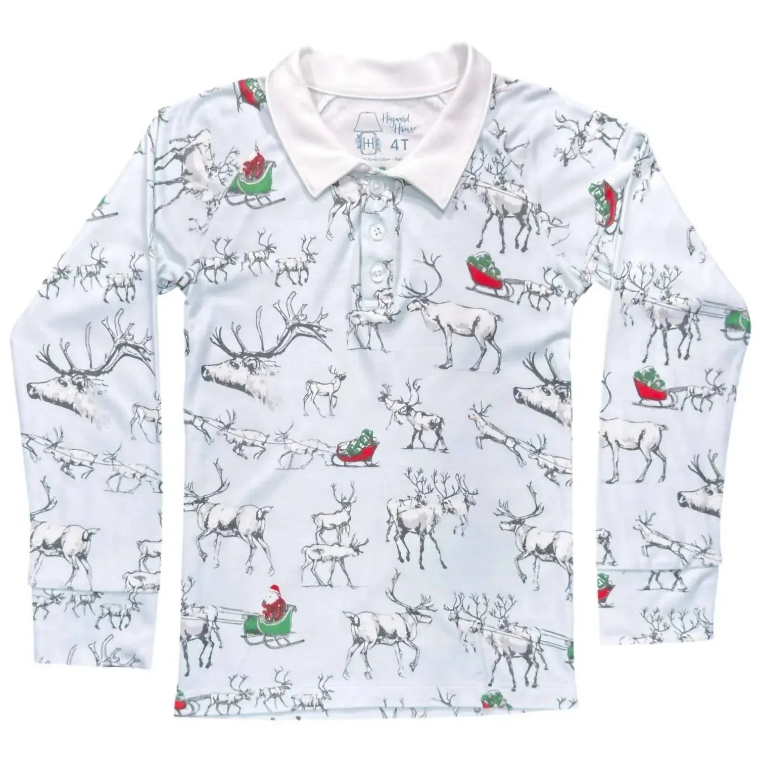 Heyward House - Kid's Long Sleeve Polo Top - Rack Hunt