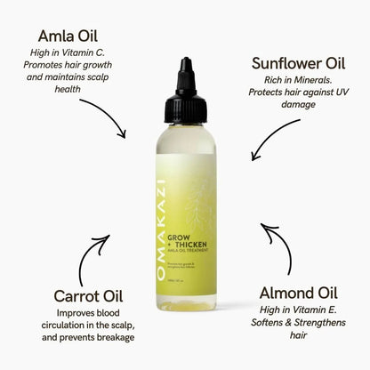 Omakazi Beauty - Grow + Thicken Amla Oil Treatment - Rack Hunt