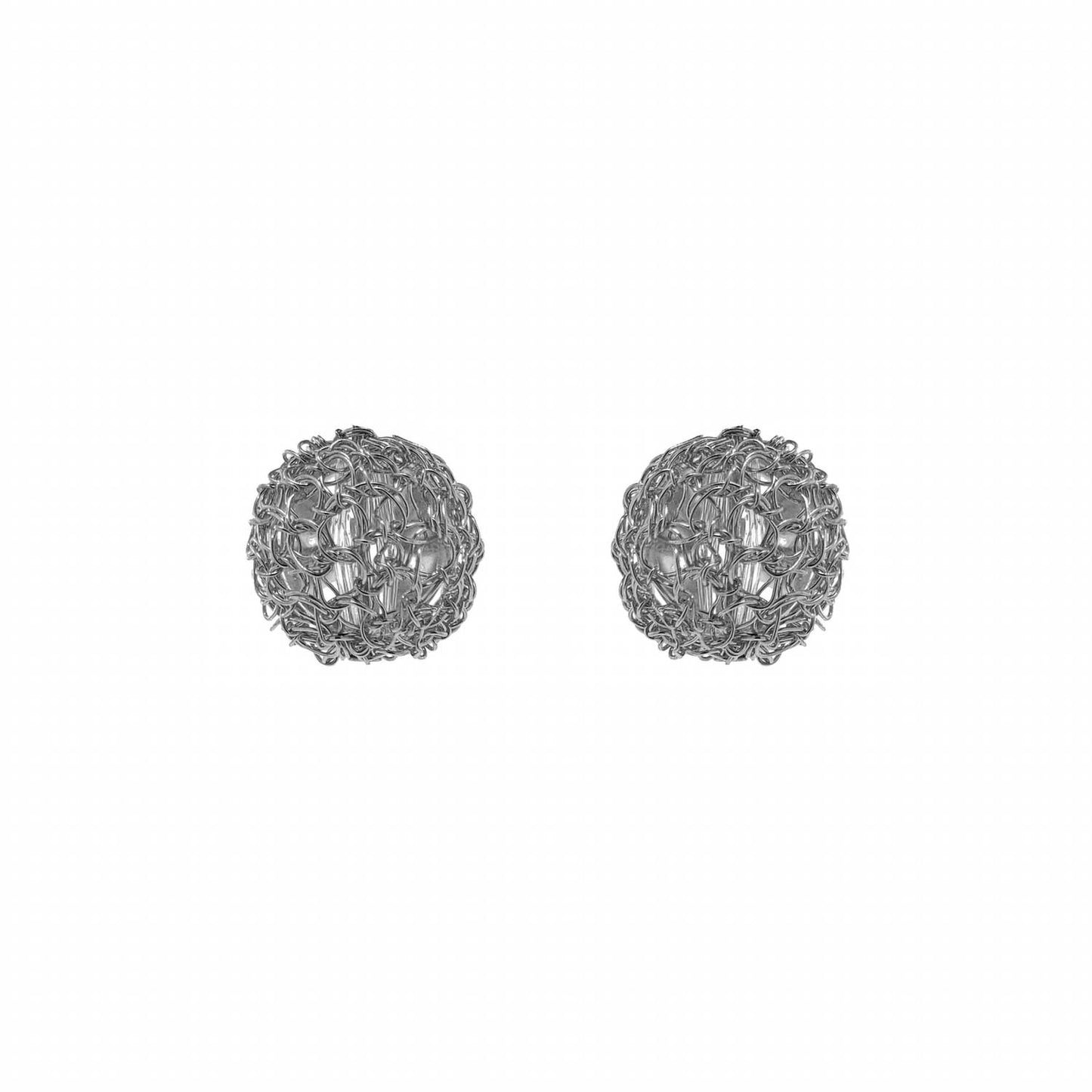 Women's Dome Post Handmade Crochet Earrings