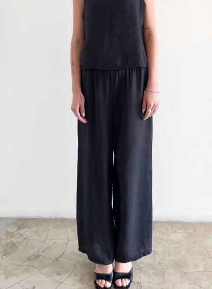 Crinkled Wide Leg Pant