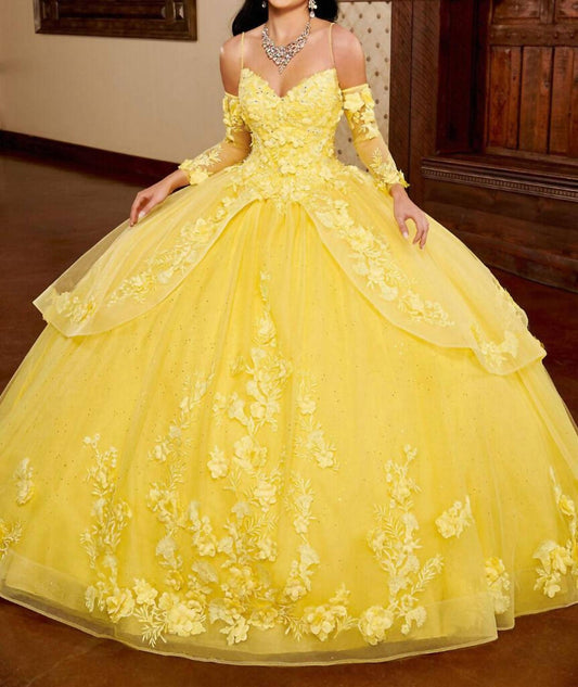 Spaghetti Straps Pannier Skirt Quinceanera Gown