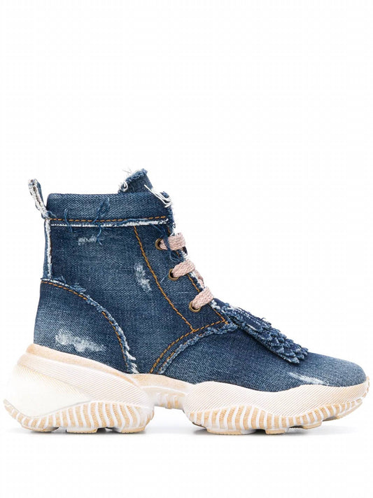 Women's Interaction Denim High-top Sneakers Boots