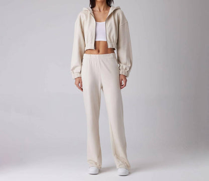 Women's Zip Crop Sweatshirt
