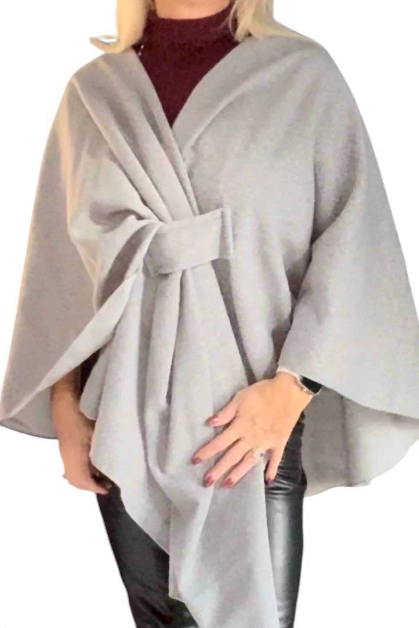 Kurt Muller - Knot Wrap Cape Knit Poncho - Rack Hunt