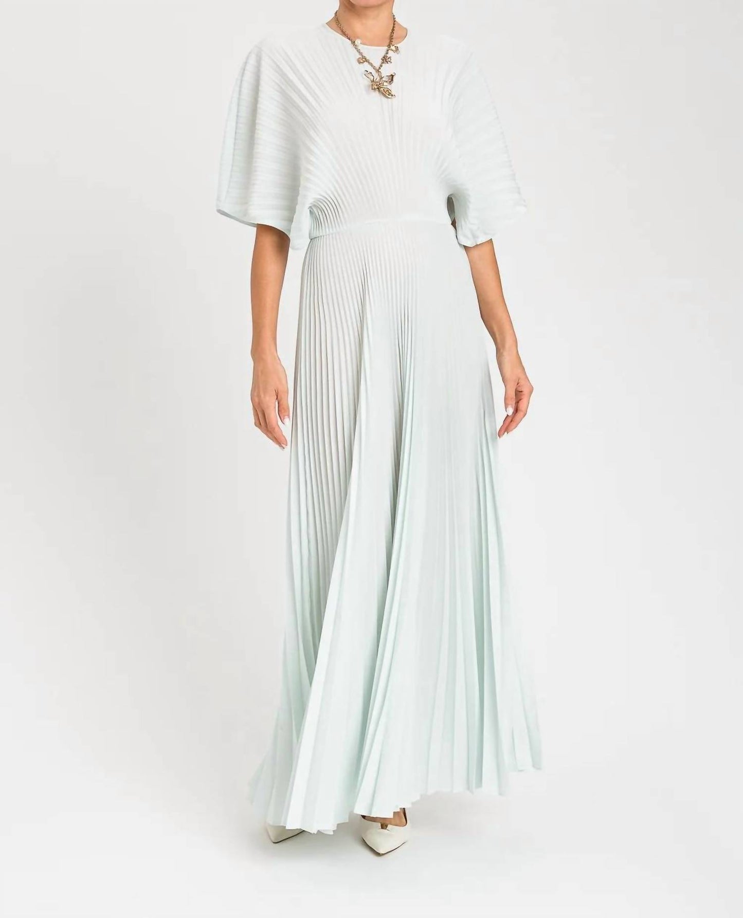 Celeste Pleated Midi Dress