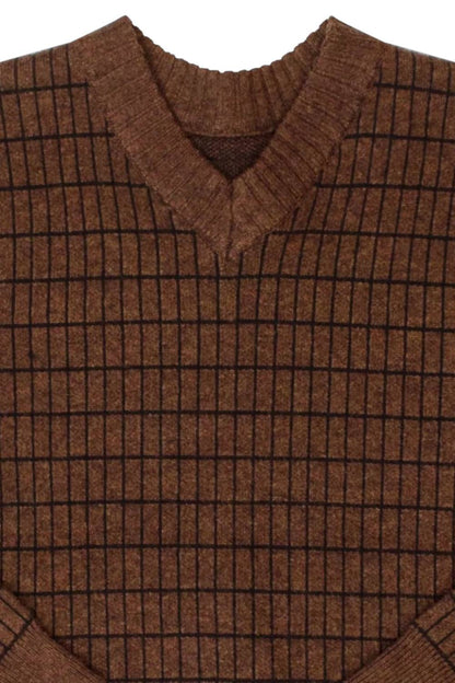 Boys Grid Sweater