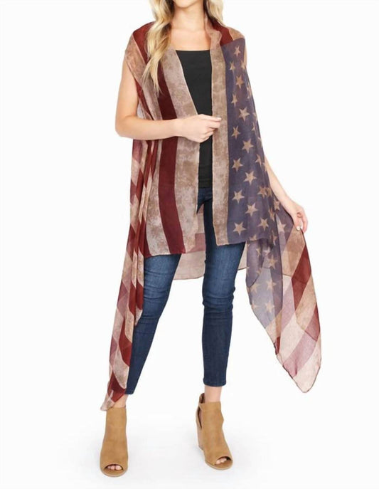 Women's Flag Style Shawl
