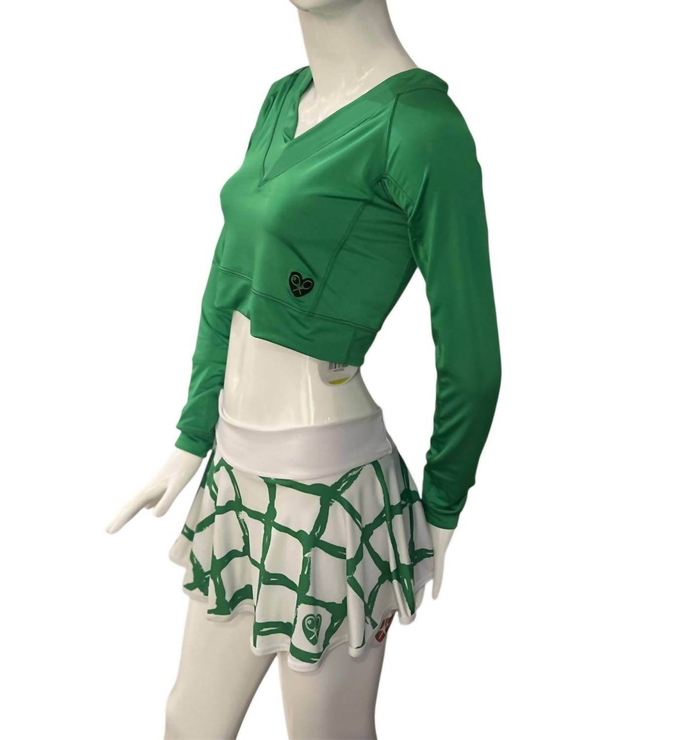 Love Love Tennis - Women's Vee Crop Top - Rack Hunt -