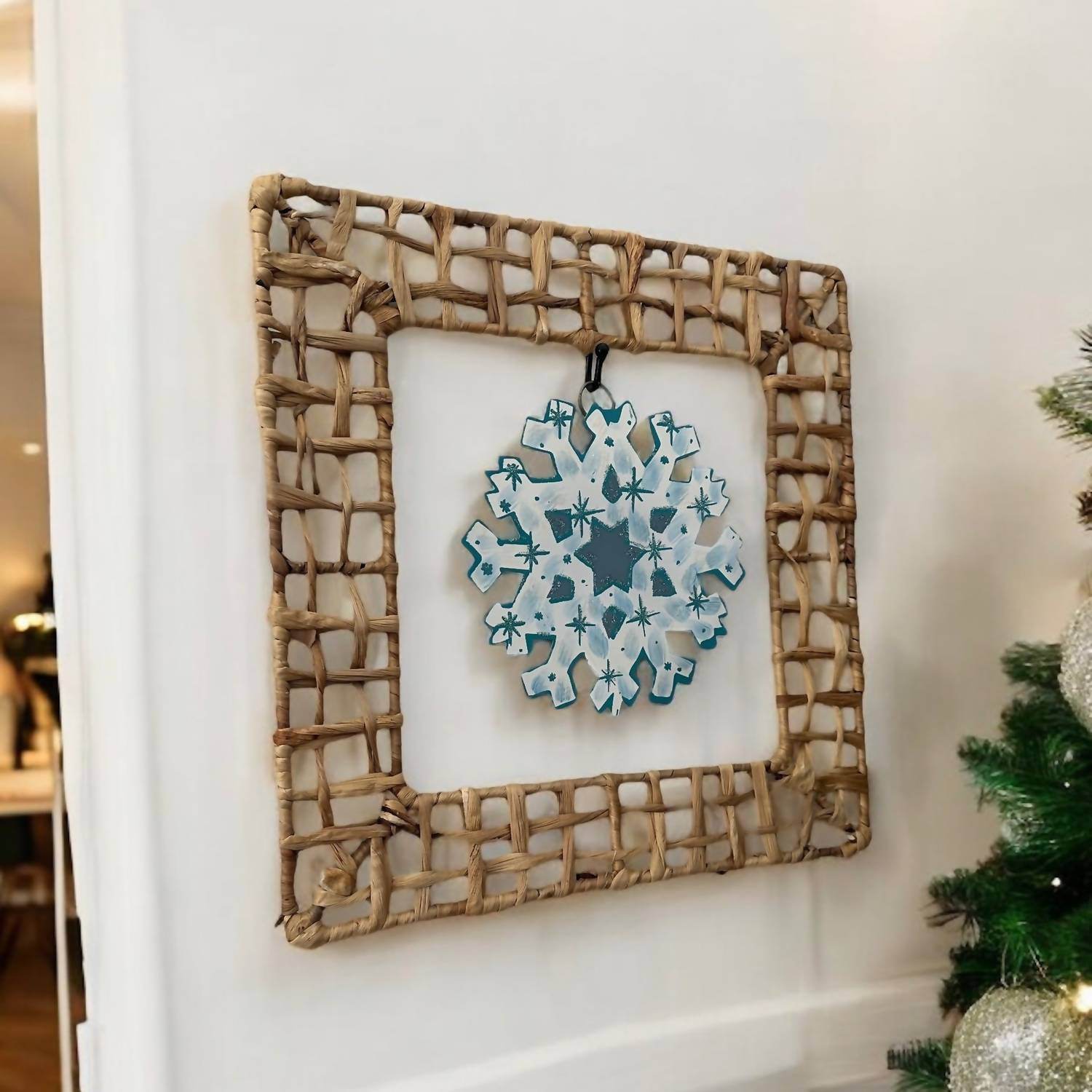 Round Top - Snowflake Glittery Charm - Rack Hunt -