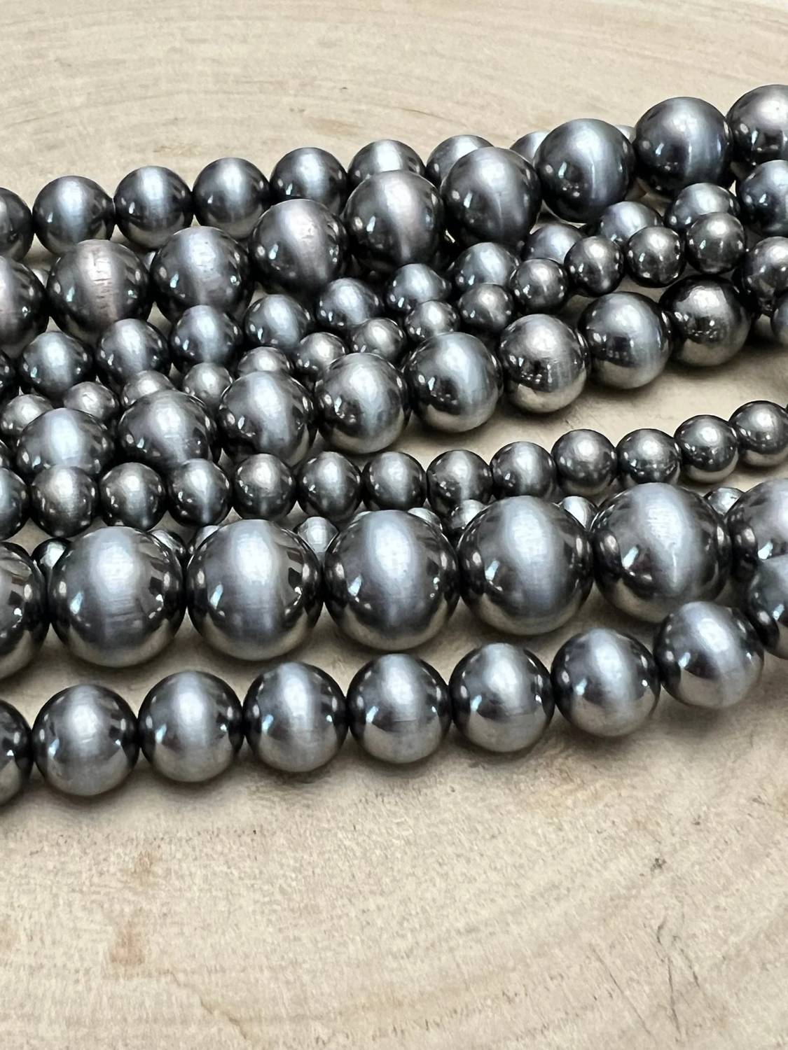 Women's Western Statement 5-strand Faux Sterling Pearl Necklace & Earring Set