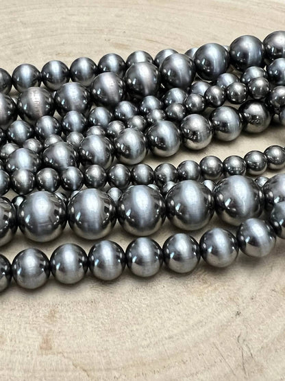 Women's Western Statement 5-strand Faux Sterling Pearl Necklace & Earring Set