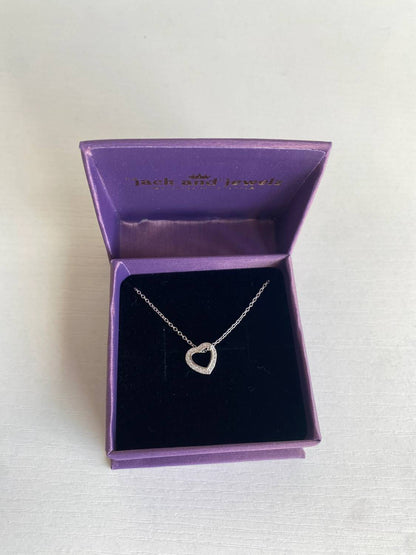 Women's Heart Slider Pendant Necklace